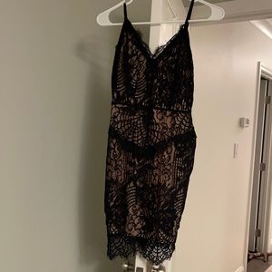 Black slip dress NWT